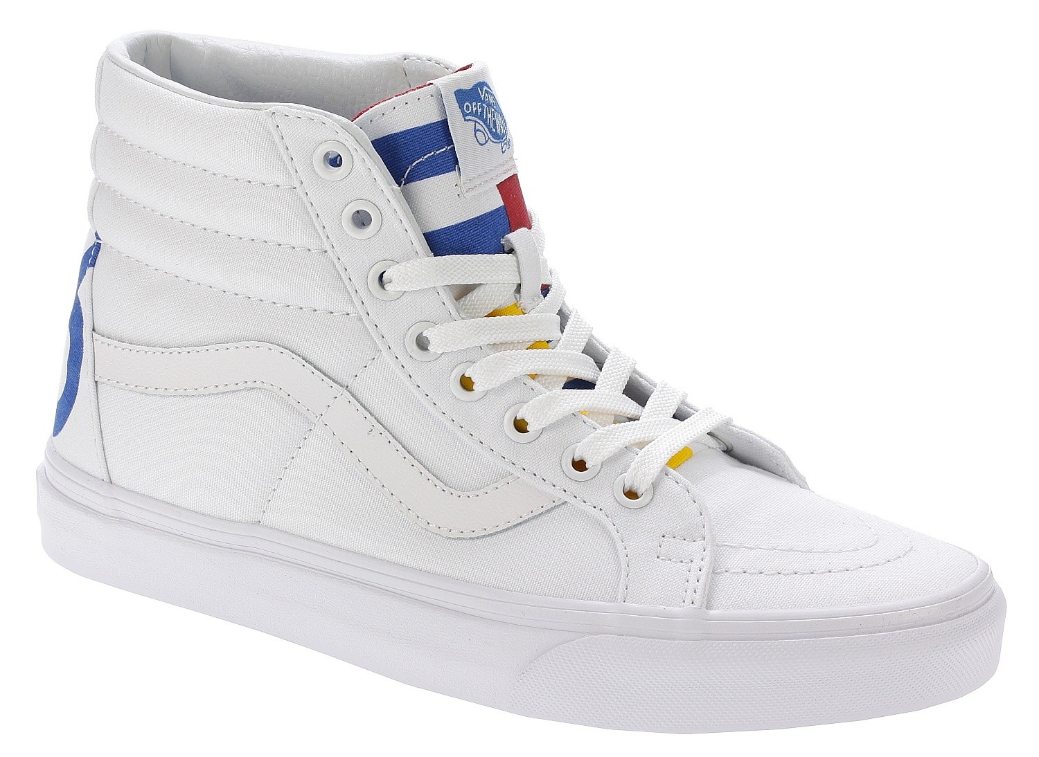 shoes Vans Sk8,Hi Reissue , 1966/True White/Blue/Red